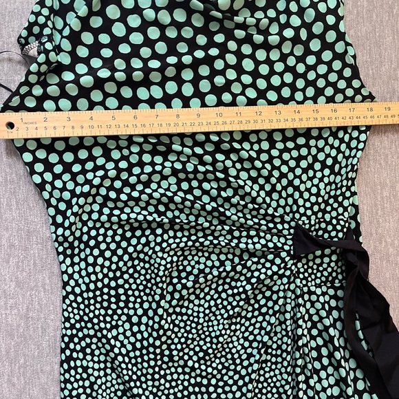 Taylor Green Ruched Wrap Maxi Dress - Picture 10 of 10